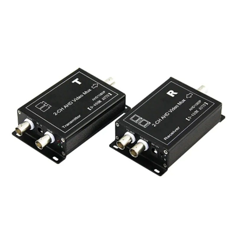 2CHS HD AHD koaxiálny multiplexor Expander 1 Line Prenáša 2Channel Surveillance Camera Signal Mixer CCTV náhradné diely dielov