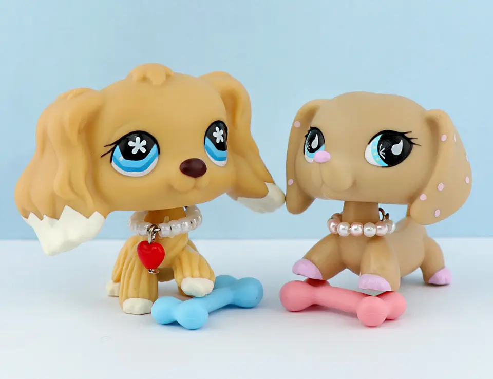 2cps Lovely Pet Shop Dachshund 909 Cocker Španiel 748 s doplnkami pre deti darček
