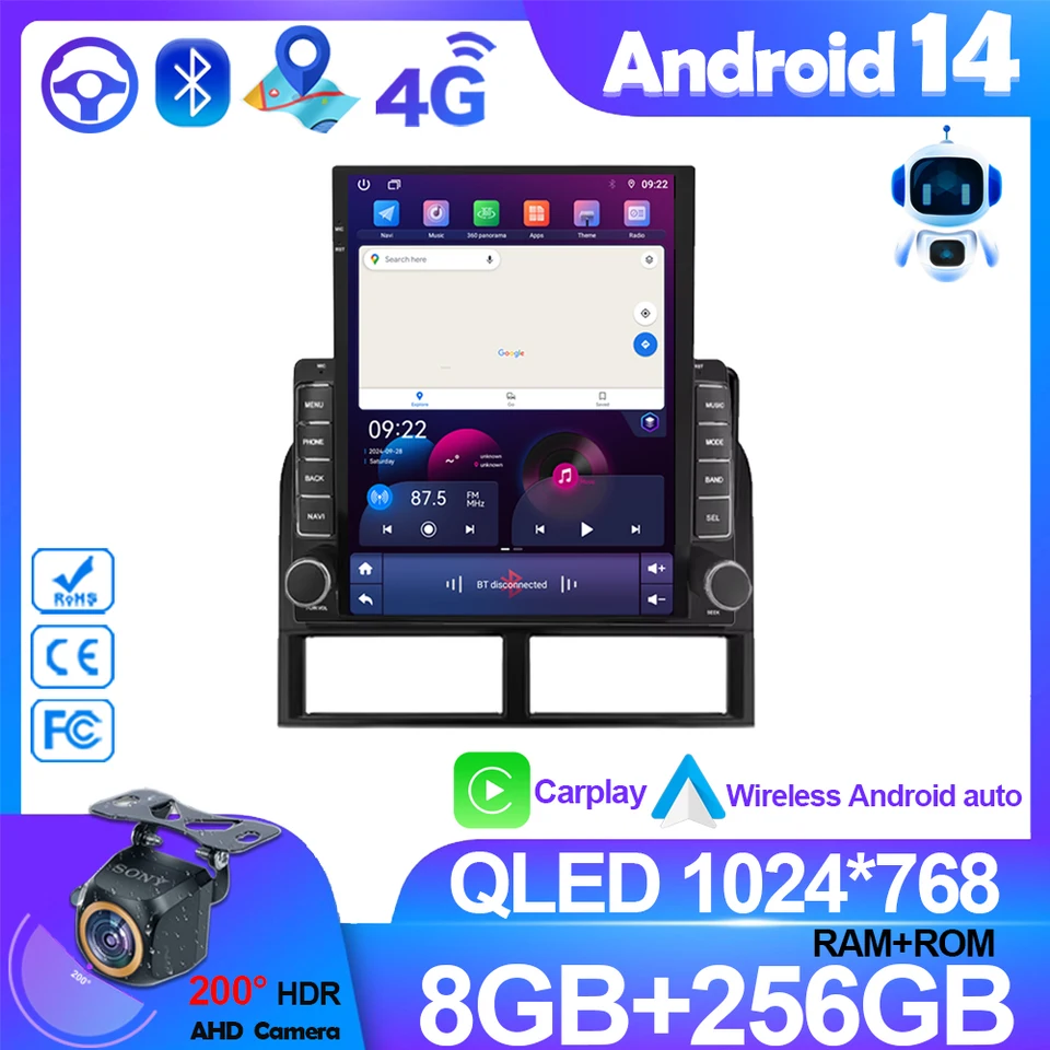 2Din Android Car Radio pre Jeep Grand Cherokee II WJ 1998-2004 Multimedia Automotive Player Bluetooth WiFi Subwoofer 4G GPS