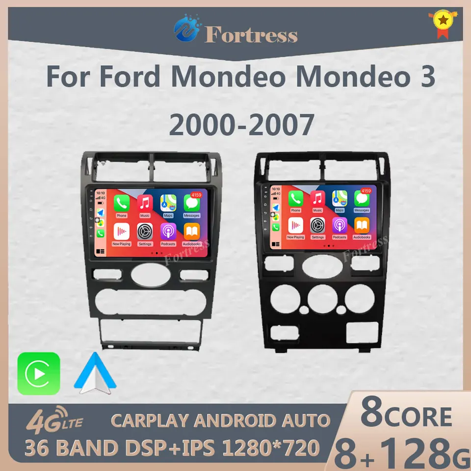2Din Android13 Car Radio Multimedia CarPlay Auto GPS navigácia pre Ford Mondeo Mondeo 3 2000 2001 2002 2003 2004 2005 2005 2006-2007