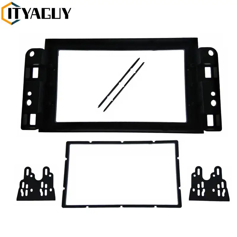 2Din fascia vhodná pre Chevrolet Aveo Lova Captiva Gentra Radio DVD Stereo Panel Dash Montážna inštalačná súprava Rámový rám rámček