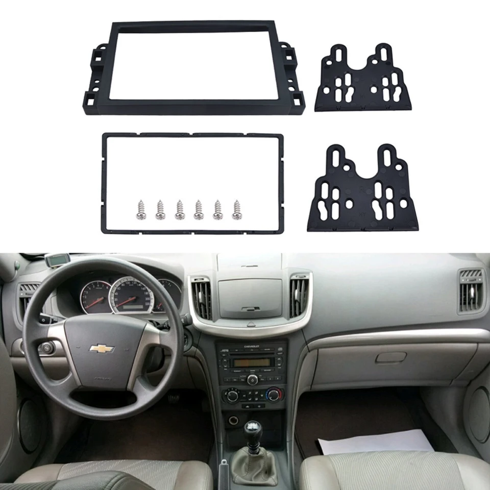2Din fascia vhodná pre Chevrolet Aveo Lova Captiva Gentra Radio DVD Stereo Panel Dash Montážna inštalačná súprava Rámový rám rámček