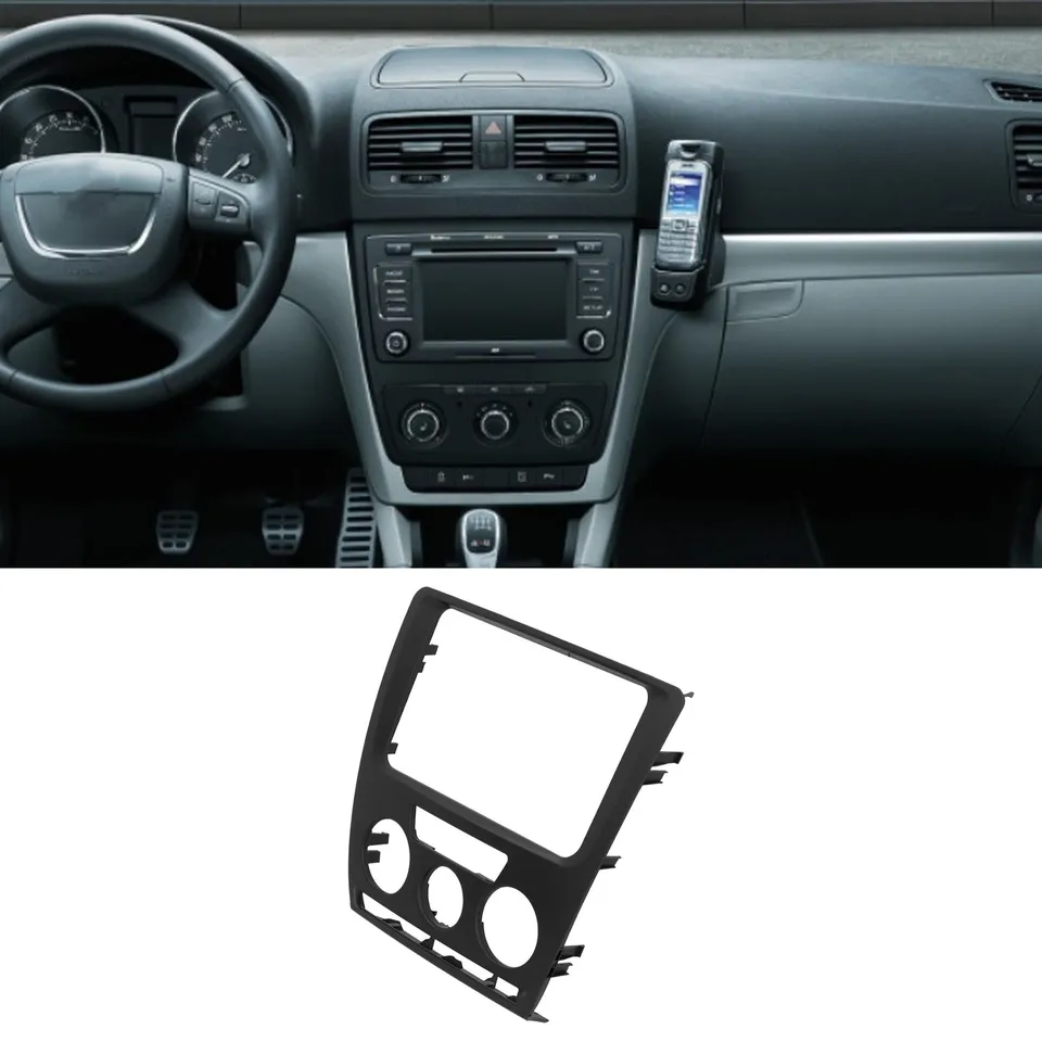 2DIN Navigačný rámcový centrum konzoly Dashboard Audio Panel Výmena za skod Octavia 2007 2008 2009