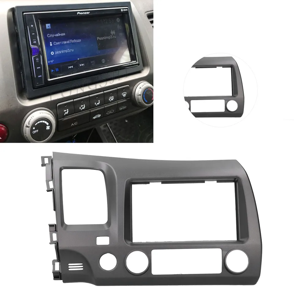 2Din Radio Dash Kit s káblovými postrojmi auto Stereo navigácia Fascia Fit for Honda Civic 2006 2007 2008 2009 2010 2011