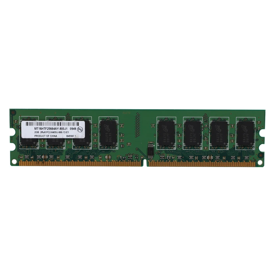 2GB Desktop DDR2 RAM Pamäť 800 MHz 2RX8 DIMM PC2-6400U Vysoký výkon pre základnú dosku Intel AMD