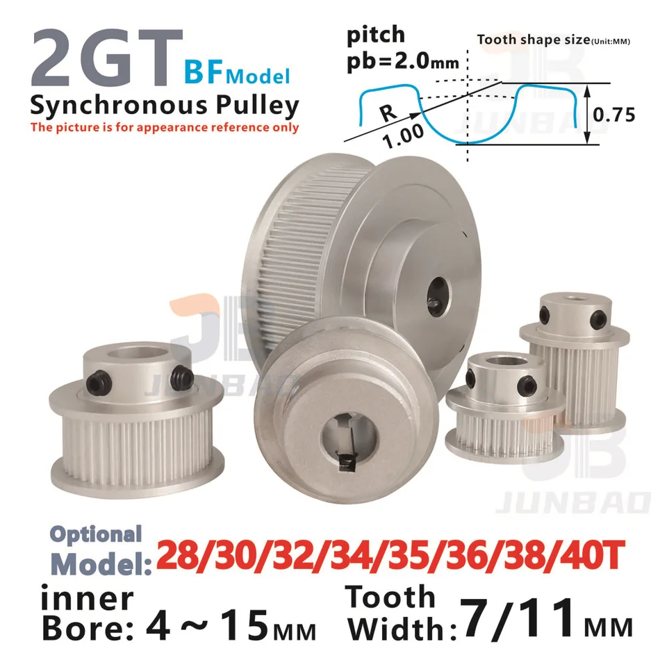 2GT 28 30 32 34 35 36 38 40 Synchrónna šírka kladky šírky 6 10 mm vrtu 3 až 15 mm G2M Hnacím kolesom 3D tlačiareň Accessori