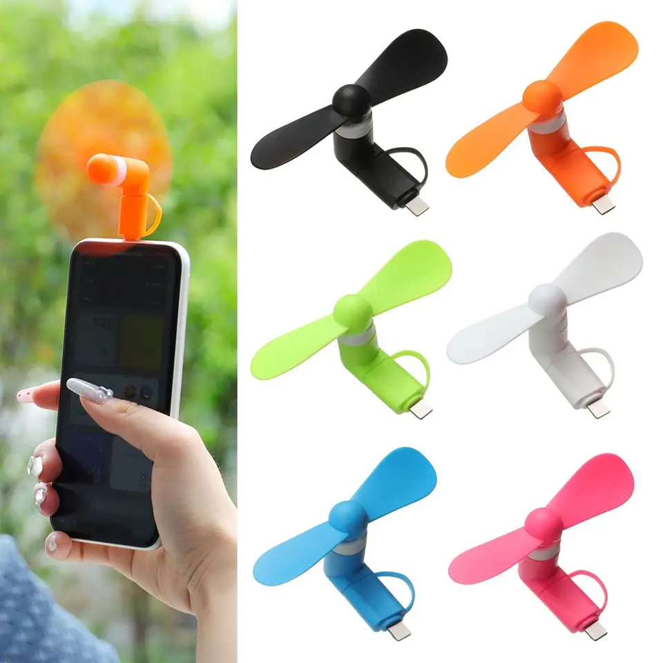 2in1 mini prenosný chladič mobilných telefónov pre Android pre iPhone pre Samsung pre huawei pre iPad