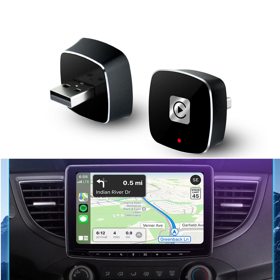 2in1 Wireless CarPlay Adapter a Android Auto Wireless Android Auto Dongle Box pre Audi Ford Opel Skoda Hyundai Toyota Volvo Volvo