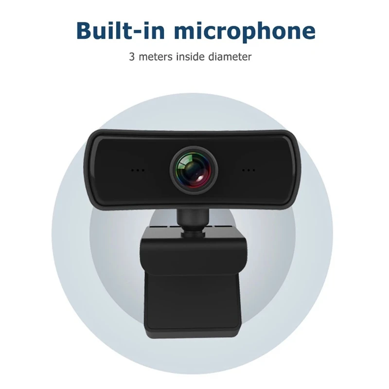 2K webová kamera USB HD fotoaparát PC PC CAMERAM WEBCAM s obalom ochrany osobných údajov pre živé vysielanie/videohovor/konferenčná práca