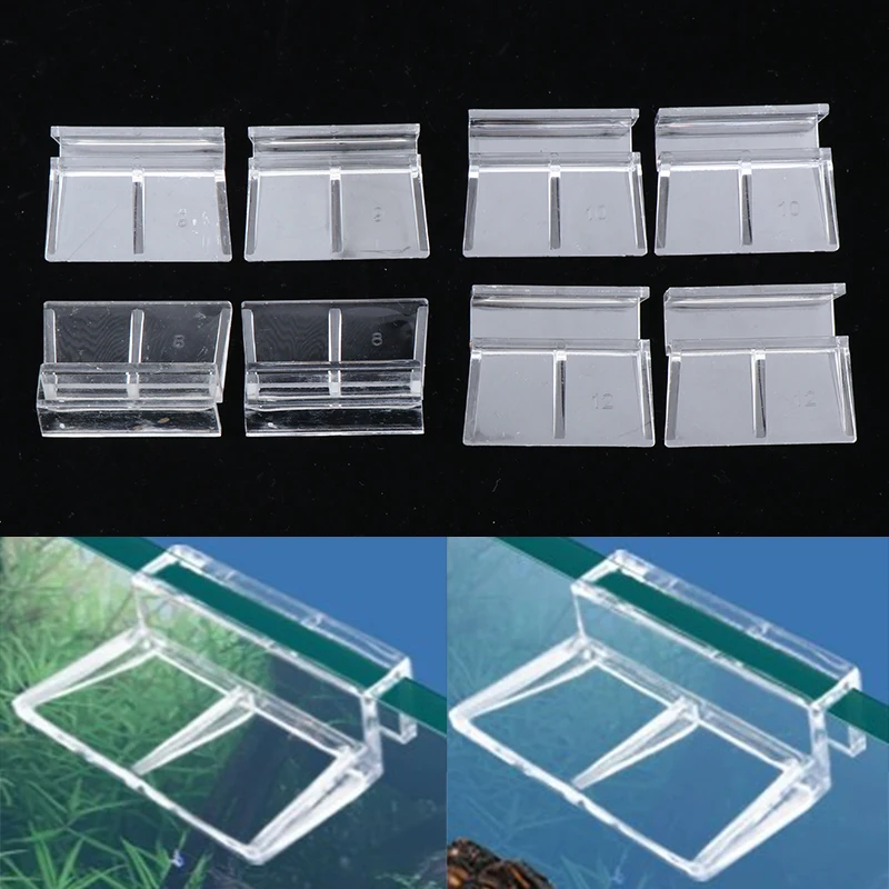 2kry akrylové držiak akvárium sklenený držiak pre hranicu akvárium akváriových rybích nádrží 6/8/10/12 mm rybársky tank Clips Držka
