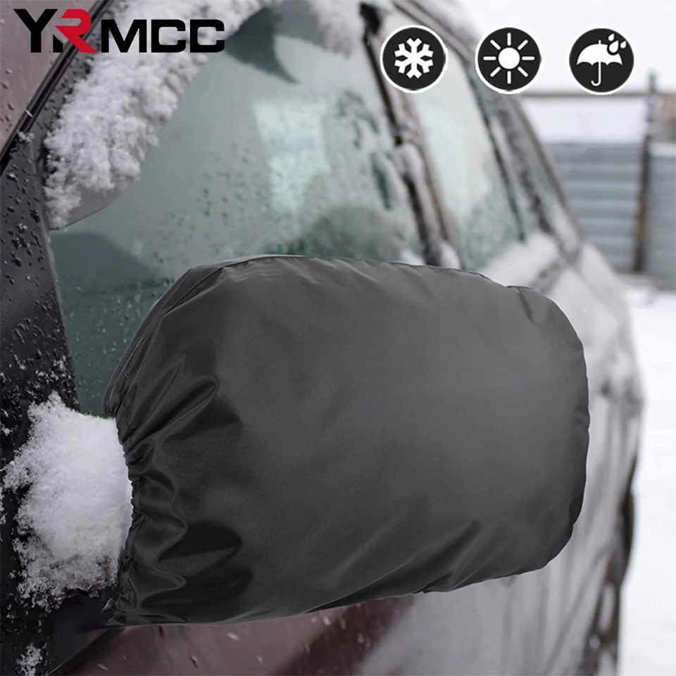 2ks auta Snehový kryt ľad Zimné auto auto zadné pohľady bočné zrkadlo Frost strážne odolný vprot nepremokavého krvného zrkadla Zadný kryt Ochrana zadného krytu