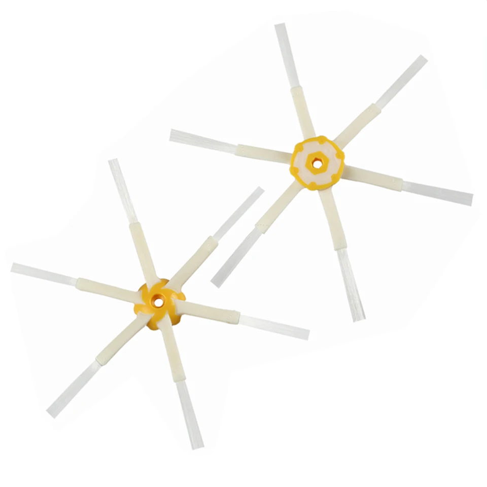 2ks bočné kefy 6-ranum pre IROBOT ROOMBA 500 600 700 Series 550 560 630 650 760 770 780