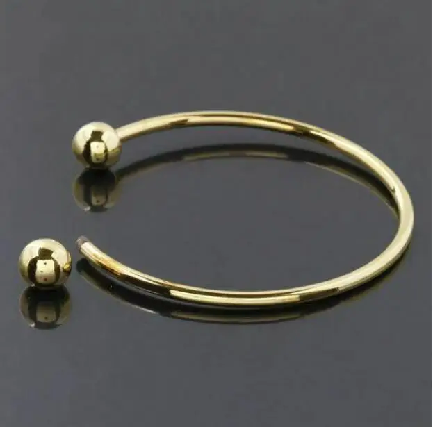 2ks hrubá: 2,8 mm, vnútorný priemer: 60 mm náramok náramku DIY výroba