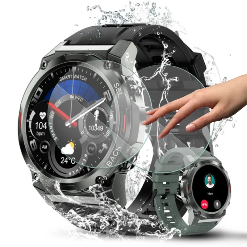 2ks inteligentné hodinky Temperované sklo pre OUKITEL BT50 SMART Watch Chránič obrazovky pre ochrancu chráneného obrazovky OUKitel BT50