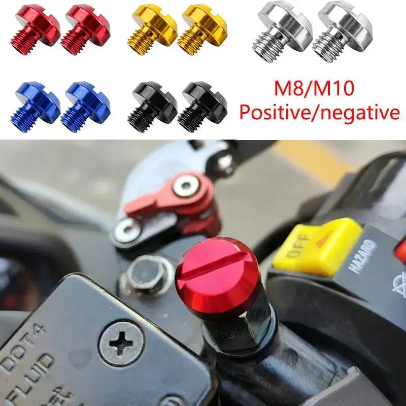2ks M8/10 CNC Motocyklové príslušenstvo Zadné Zrkadlové zátky otvory skrutky skrutky hliníkovej zliatiny Modifikácia dielov