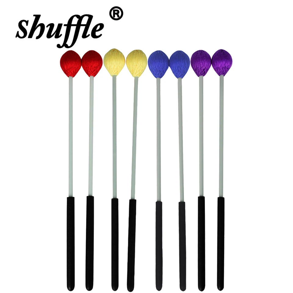 2KS Marimba Mallets Drumsticks Profesionálne bicie príslušenstvo Glockenspiel Chime Bell xylofónové bubeníky Marimba diely