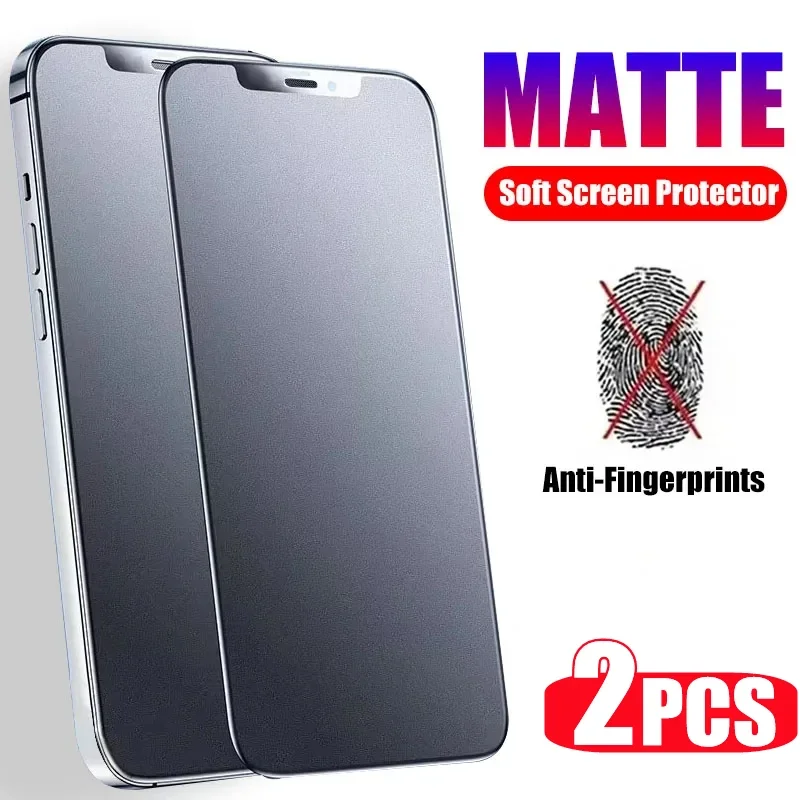2ks matné temperované sklo pre iPhone 11 12 13 14 15 16 Pro Max Glass pre iPhone 14 15 16 Plus Glass Screen Protector Film