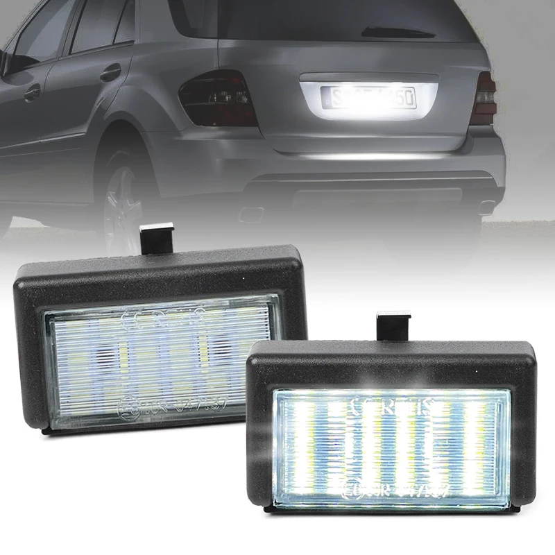 2ks pre Benz W164 X164 Smart Roadster 452 Biele LED číslo LIGHTIVE SVETLO