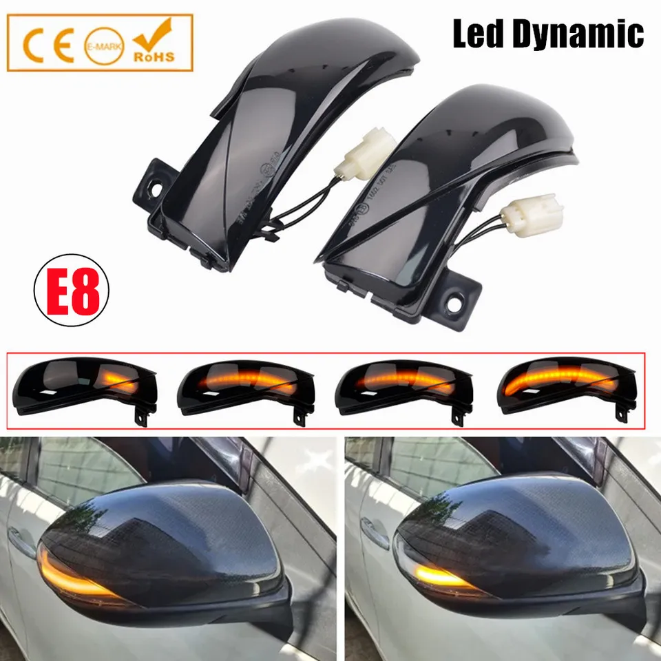 2ks pre Mazda 3 BL 6 GH Dynamic Turn Signal LED bočné krídlo Indikátor spätného zrkadla Indikátor blinker Zopakovanie Light