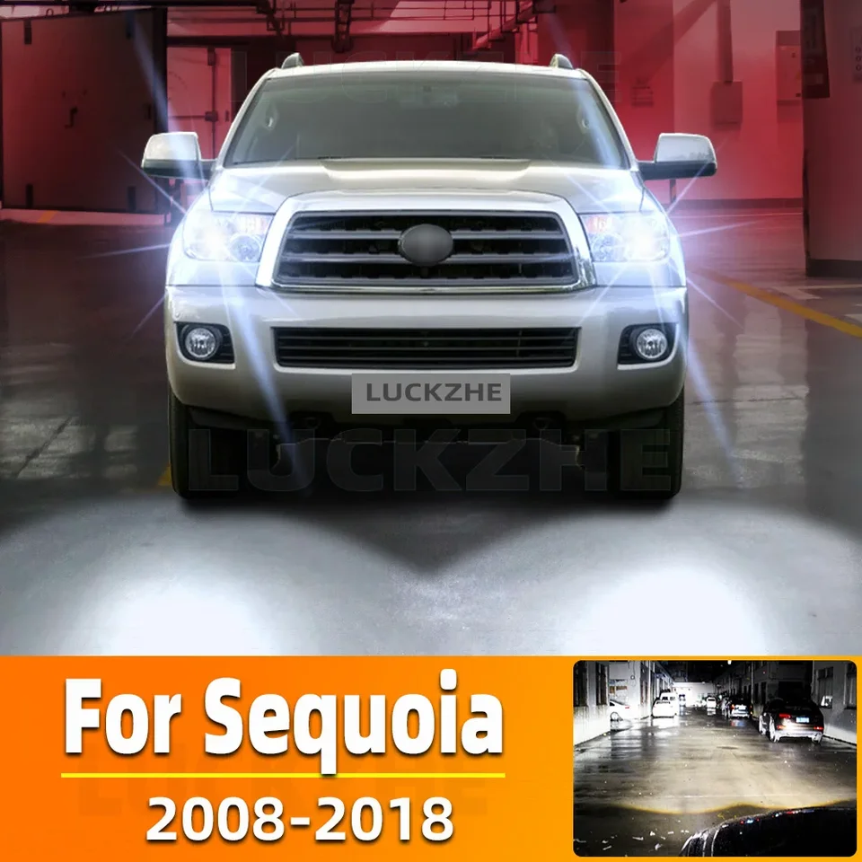 2ks pre Toyota Sequoia 2008-2012 2013 2014 2015 2016 2017 2018 2018 Svetlomet LED Auto LED Vysoký nízky lúč CANBUS HEADLAMP HEADLAMS 20000LM