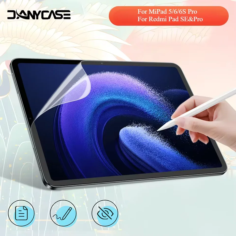 2ks pre Xiaomi Pad 6S Pro Screen Chorobors Film Film pre Mi Pad 6/5 Pro 11in Redmi Pad 10.61 Matte Pet Painting Write