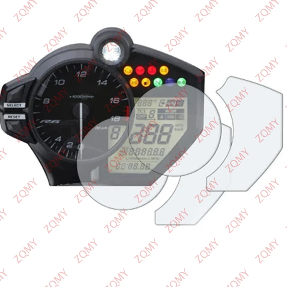 2ks pre Yamaha YZF R6 2017 2018 2019 2020 2020 Schastometra Scratchetra Ochranného filmu Chránič obrazovky pre YZF-R1 2009-2014