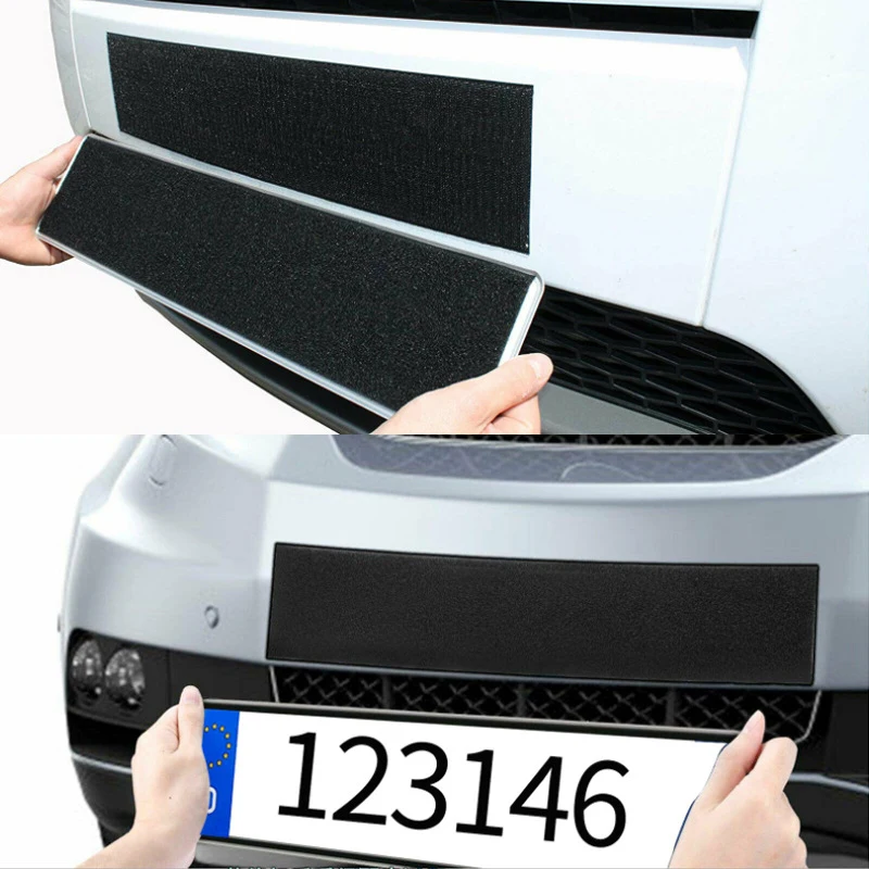 2ks/set Adheives Licenciy Držiteľ dosiek bez rámca Čierneho držiaka číselníkových tanierov pre vozidlá/Auto/SUV príslušenstvo