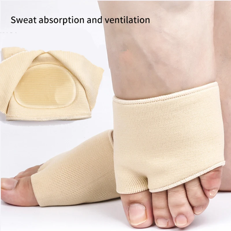 2KS Silikónové metatarzálne rukávové vankúšiky Half Toe Bunion Sole Forefoot Gélové vankúšiky vankúšiky Half Sock Prevente kalusy pľuzgiere vložky