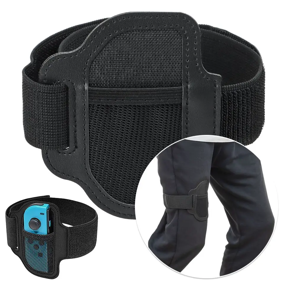 2KS Sports Fit Adventure Priedušný prsteň kravata Elastic Band Leg Strap Rucker Držiteľ pre Nintendo Switch Joycon
