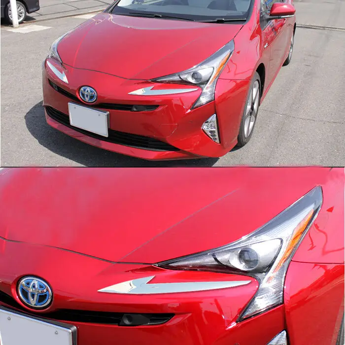 2KS svetlometový lampa Ozdobenie formovacieho čalúnenia Príslušenstvo pre Toyota Prius XW50 2015-2017