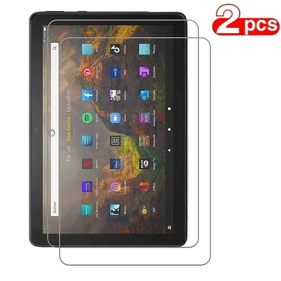 2ks tableta Tableted Glass Screen Chráni kryt pre Amazon Fire HD 10 2021 Temperovaný film pre HD 10 11. generácie