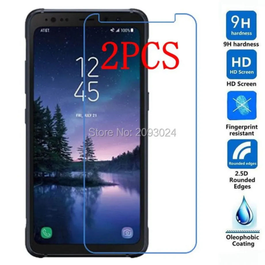 2ks temperované sklo pre Samsung Galaxy S8 Active Screeter Protectect Film pre sklo SM-G892A