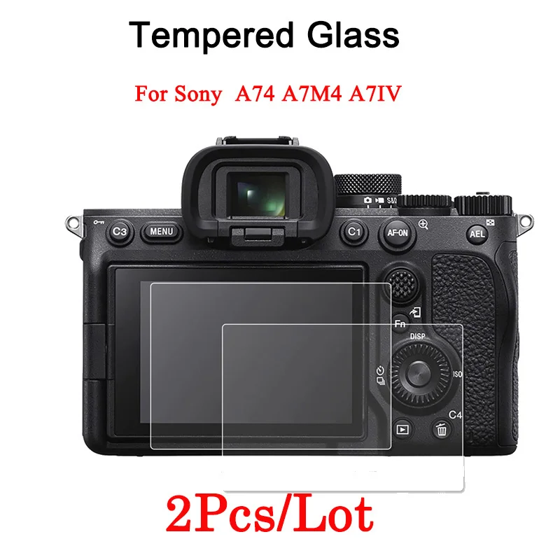 2ks temperované sklo pre Sony A74 A7M4 A7IV A7RV A7RIV A7R4 A7RM4 A7RII RIII A7SII S III Protect Film Camera Chráni