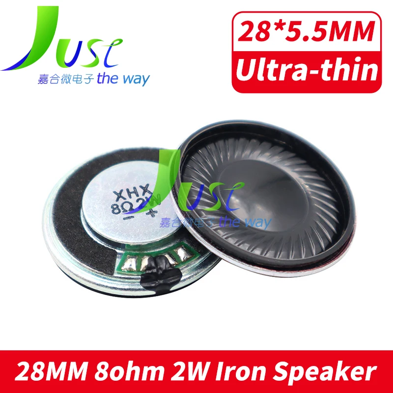 2ks/šarža 28 mm 8OHM 2W INFORNÁ MAGNAT MAGETRAPLEPLOWER ULTRA-THIN 28*5,5 mm priemer 28 mm 8 Ohm 2 watt Loudspeaker reproduktor