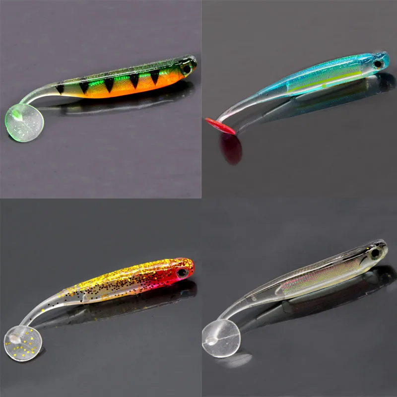 2ks/šarža 7cm/9cm 2g/5g Wobbler Fishing Lure Rainbow Shiner Bait Ta Tail Bionic Soft Silicon Artificial Realistic Fishing Retge