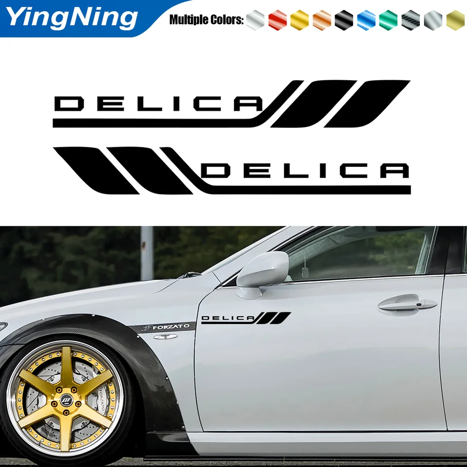 2ksové auto malé nálepky Vinyl auto Kreatívne autá Fender Dekoratívne listové dvere nálepky pre nálepku pre príslušenstvo Mitsubishi delica