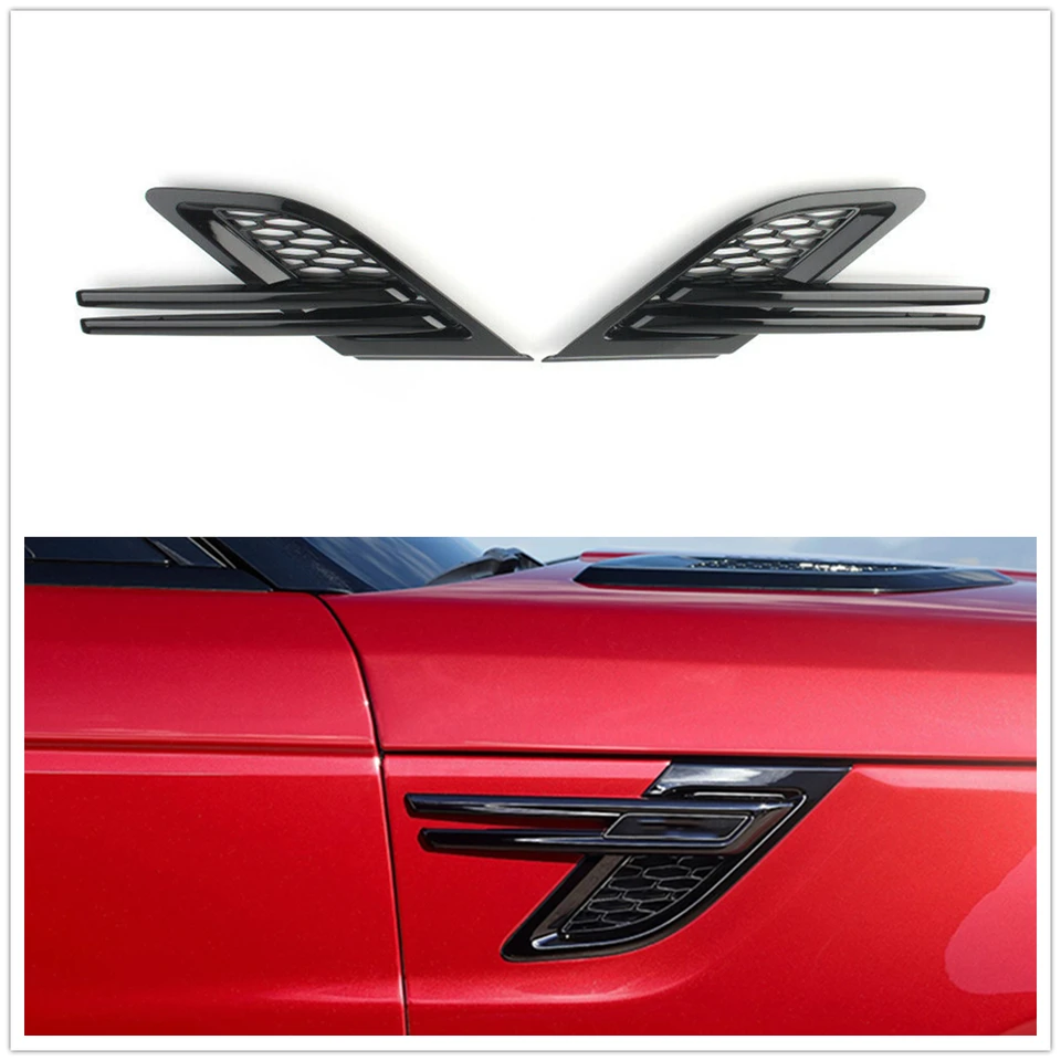 2ksové auto predná strana Fender Air Vent Outlet Cover Cover Tink for Land Rover Range Rover Sport L494 2014 2015 2016 2016 2017