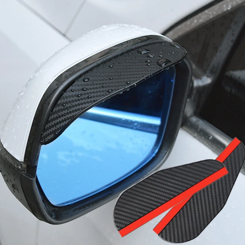 2ksové auto spätné zrkadlo Rain Dažďové obočie Ocebrow Octury Univerzálne automatické exteriérové ​​príslušenstvo Časti zadné zrkadlo Ochrana ochrancu