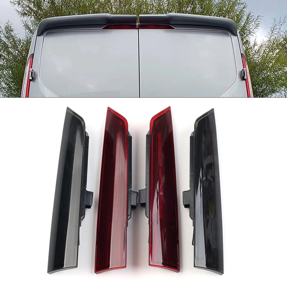 2ksové auto vysoká úroveň Zadná tretia brzdová zastavenie brzdy pre Ford Transit Tourneo Custom 2012-2021 Čierna/červená