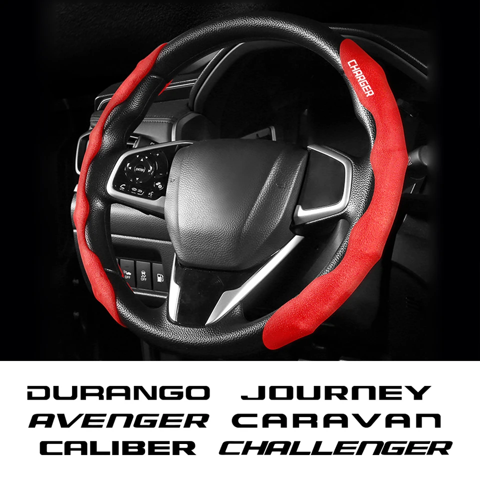 2ksové krytiny volantu Chránič automobilov pre Dodge Ram 1500 2019 cesta Nitro Caravan Caliber Challenger Avenger