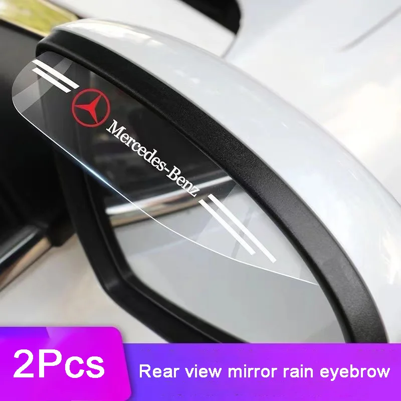 2ksové nálepky na obočie Dážď pre obočie Automatické dekorácie Príslušenstvo pre Mercedes Benz AMG ABC trieda W204 W251 W463 W203 W205 W210 W211