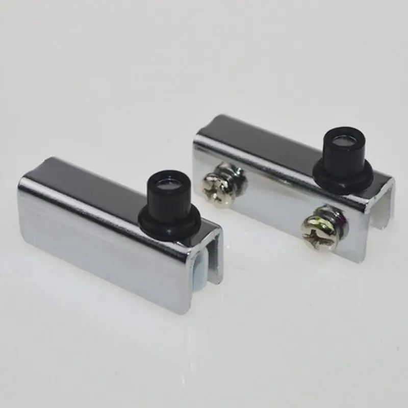 2ksové sklenené dvere Kúzací závesný skrinka Dvere dvere skrinky televíznych skriniek Knižovacie papiere Clamp Clip Strieborné sklenené pánty pre skriňu