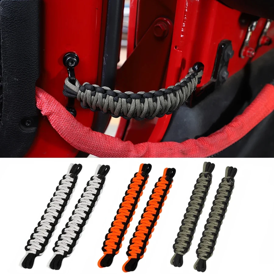 2ksové vozidlá Auto Príslušenstvo Dvery Limit Restriction Lope Rain pre Jeep Wrangler Tj Jk Cj yj JKU 1997-2017