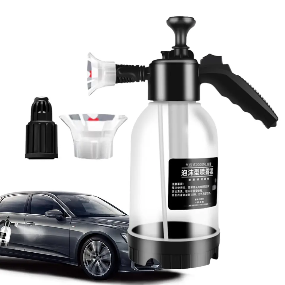 2L penové auto umývanie fľaše na fľašu s ručnou fľašou Pneumaticsprayer vymeniteľnou dýzou Pohodlné čistenie náradia WateringDisinfekcie