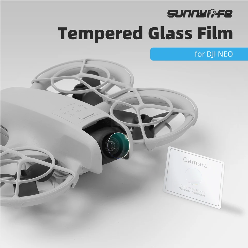 2pack temperované sklo pre DJI Neo Dron Camera Lens Protector Protector Ultra-HD Temperované sklenené sklo proti škrabaniu ochranné filmy