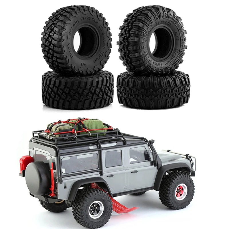 2pair gumová pneumatika 1,0 palca pre 1/18 RC Crawler Traxxas TRX4M Land Rover Defender Broncoupgrade Parts