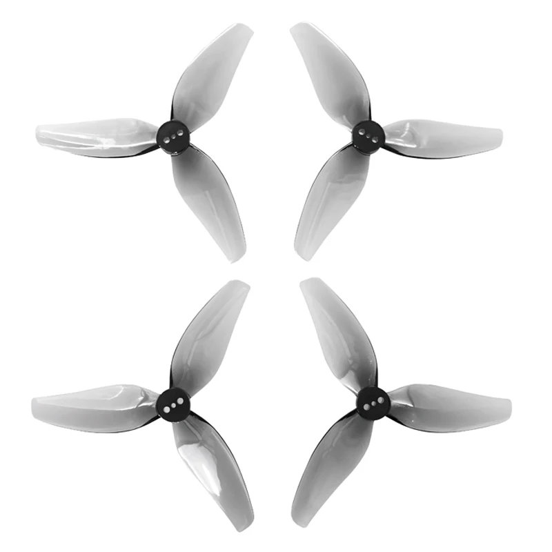 2Pairs HQPROP 3,5x3.5x3 Trojosbočová vrtuľa PC Material Grey Podpery Pozitívne negatívne pádlo pre FPV Racing Drone Accessories