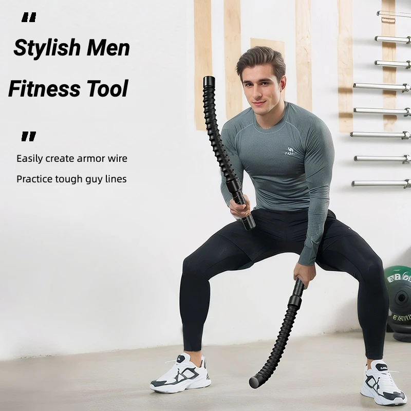 2PC bezdrôtové bojové lano Battle lano Silné odrazové švihavé lano tréning domov biceps ramená ramena lano