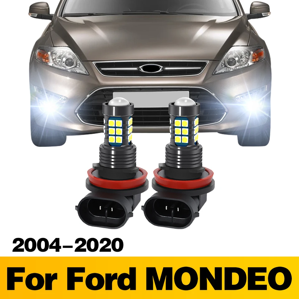 2PC LED žiarovky predné hmlové príslušenstvo pre svetlo FOG pre Ford Mondeo 2004 2005 2006 2007 2008 2009 2010 2010 2011 2013 2013 2014 2015-2020