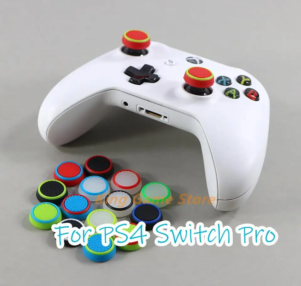 2PC/Lot Game Accessory Protector Protector Silikone Tumm Grip Caps pre PS4/3 pre PS5 pre Xbox 360 pre ovládače hier Xbox One